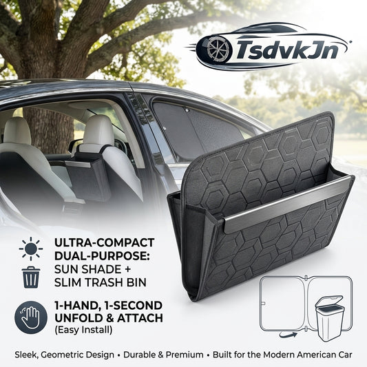 TsdvkJn Modular Car Center Console Organizer with 15W Fast Wireless Charging Station, MagSafe Compatible Phone Mount, and Removable Cup Holder – All-in-One Cockpit Storage Solution for Tesla Model 3/Y & Universal Fit